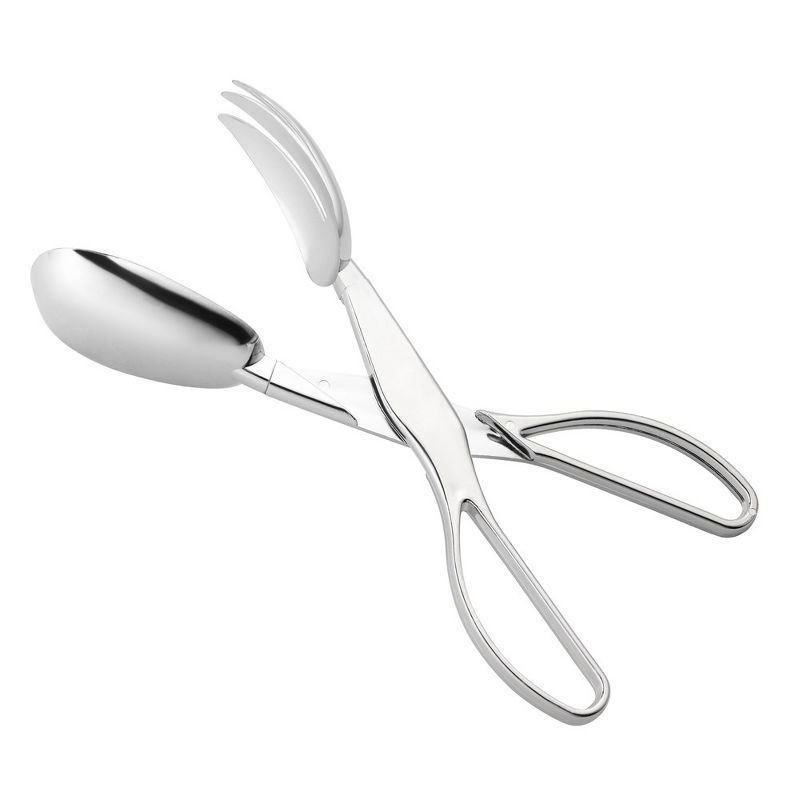 Smarty Had A Party Silver Disposable Plastic Serving Salad Scissor Tongs (50 Tongs), 1 of 3