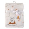 NoJo Disney Winnie the Pooh Red and White Clouds Super Soft Baby Blanket - 4 of 4