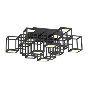 Eurofase Lighting Ferro 1 - Light Semi-Flush Mount in  Black - 1 of 2