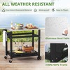 Arceso HDPS Outdoor Grill Cart, Pizza Oven Stand with Stainless Steel Top, Outdoor Bar Cart with 2 Total Lock Casters for Patio Grilling - 2 of 4