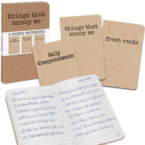 Accoutrements Grump, Things That Annoy Me: Set of 3 Notebooks - 1 of 1