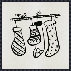 Amanti Art 22"x22" Sleep Tight II by Melissa Wang Framed Canvas Wall Art Print - 1 of 4