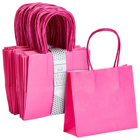 Fay People Pink Gift Bags with Handles - 4pk Medium Gift Bags with Tissue  Paper, Over 15 Design Options for Unusual Funny Gifts