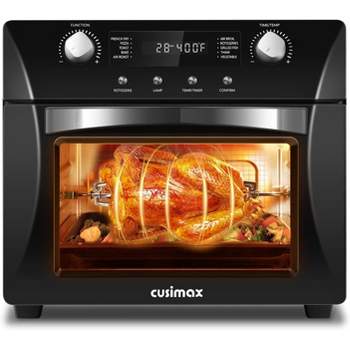 Cusimax Air Fryer Oven Countertop, 10-in-1 Convection Oven Black