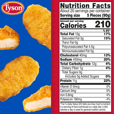 Tyson Chicken Nuggets - Frozen - 64oz