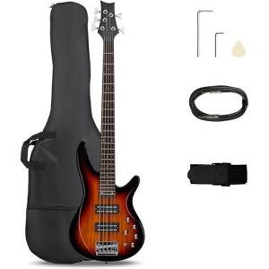 Karl Home 5 String Electric Bass Guitar Full Size Standard Kit - 1 of 4