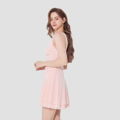 Женские платья Wild Fable Women's Double Layered Mini A-Line Dress - Wild Fable™ Pink XL — фото 3