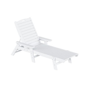WestinTrends Adirondack Outdoor Chaise Lounge for Patio Garden Poolside - 1 of 2