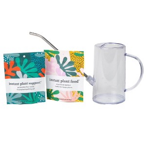 Instant Plant Food 3 pc 16 oz Watering Can & Fertilizer Houseplant Grow Kit: Durable, Leakproof, for Indoor Gardening - 1 of 4