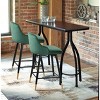Bekrvio Swivel Bar Stools Set of 2/4,25.6" Counter Height Stool Velvet Upholstered Armless Bar Chair with Metal Frame for Kitchen Island - 2 of 4