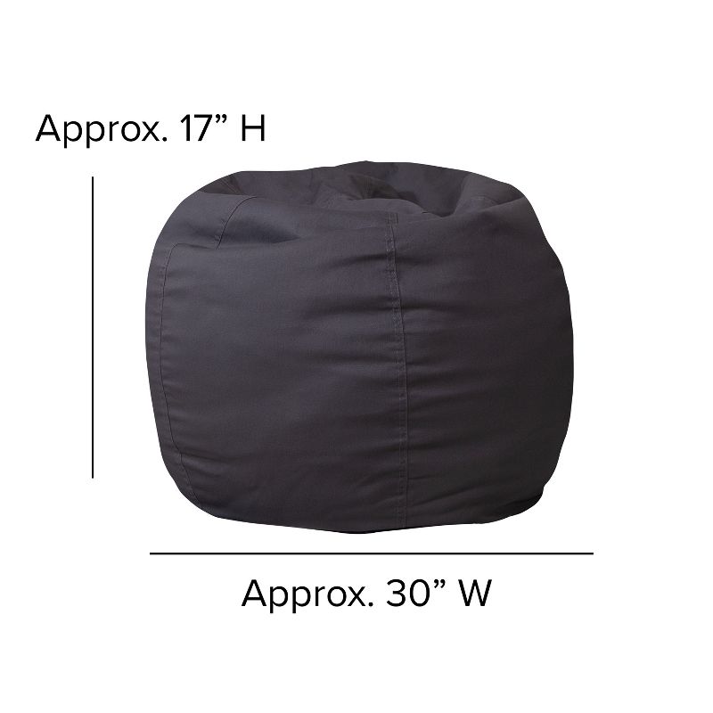 Flash Furniture Small Bean Bag Chair for Kids and Teens, 5 of 9