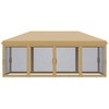 Gulches 10' x 20' Pop Up Canopy Tent with Netting, Heavy Duty Instant Sun Shelter for Outdoor Parties, Garden & Patio, Includes Carry Bag (Beige) - 3 of 4