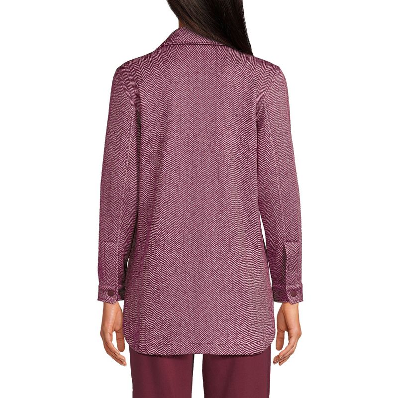Lands' End Women's Sweater Fleece Long Shirt Jacket Shacket, 2 of 7