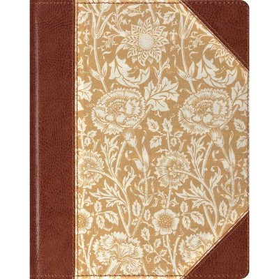 Single Column Journaling Bible-ESV-Antique Floral Design - (Hardcover)