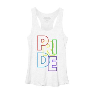 Adult Design By Humans Pride Sleek Text By MANGAZaB Racerback Tank Top - 1 of 2