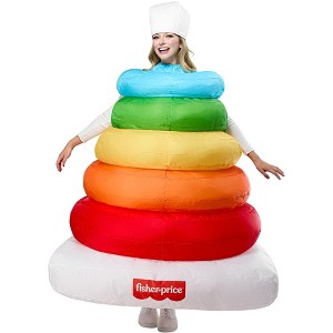 Rubies Adult Fisher Price Rock-A-Stack Inflatable Costume- One Size Fits Most - 1 of 4