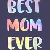 Women's Design By Humans Best Mom Ever Rainbow Bubble Text By MiuMiuShop Racerback Tank Top - 2 of 2