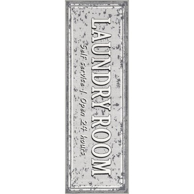 Nuloom Graphic Machine Washable Laundry Indoor Mat