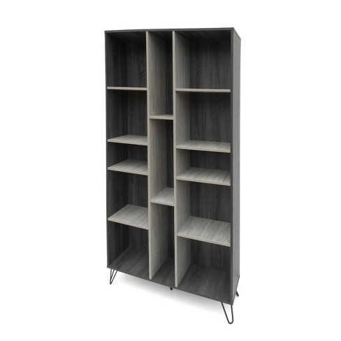 Grey bookshelf deals target