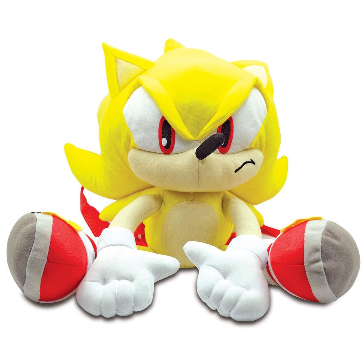 Accessory Innovations Company Sonic The Hedgehog Super Sonic 18 Inch Plush Backpack