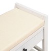 CAVINAS Entryway Storage Bench with Cushioned Seat,Multi-Functional Shoe Bench with Drawers,Storage Shoe Rack for Hallway,Living Room - 4 of 4