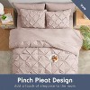 Nestl Comforter Set, 9 Piece Pinch Pleated Bedding Set, Bed in a Bag, All season Bed Set with Cooling Pillows - 2 of 4