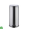 8 Gal/30L Round Stainless Steel Trash Can w/ Soft-Close Lid Step-On Garbage Bin w/Removable Inner Bucket - 2 of 4
