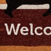 HomeRoots 17" X 29" Natural Black And Brown Bear Welcome Outdoor Coir Door Mat - 4 of 4