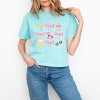 Simply Sage Market Coquette Beach Chart Boxy Crop Top - 2 of 4