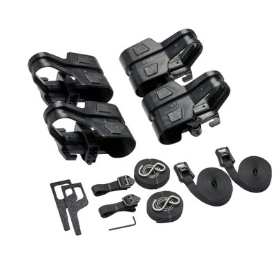 YAKIMA BigCatch Kayak Fishing Boat Saddles for Roof Racks and Trailers with Heavy-Duty Straps, Bow and Stern Tie-Downs, Black