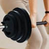 Adjustable Barbell Sets 40LB/20KG, PU Home Weight Set, Home Gym Equipment w/Shoulder Pad, Multi-Weight Plates & Collars for Strength Training - 4 of 4