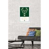 Trends International NBA Milwaukee Bucks - Logo 21 Framed Wall Poster Prints - 2 of 4