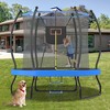 Whisen 8FT Trampoline with Basketball Hoop, Enclosure net and Ladder, Outdoor Trampoline for Kids - 2 of 4
