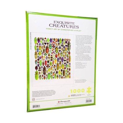 Christopher Marley Vibrant Insect Art 1000-Piece Jigsaw Puzzle