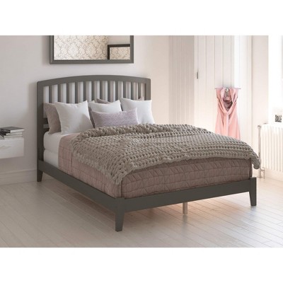 AFI Furnishings Richmond Queen Traditional Bed with Open Footboard and Turbo Charger in Grey