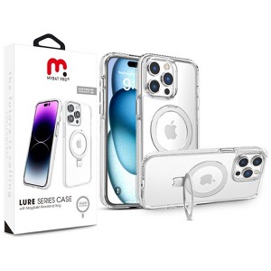 MyBat Pro Lure Series Case w/ MagSafe Kickstand Ring for Apple iPhone 15 Pro (6.1) - White white - 1 of 4