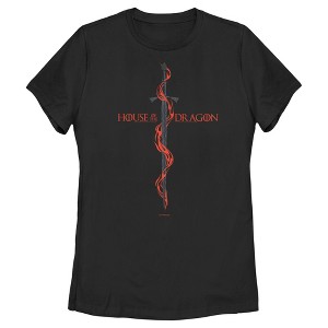 Women's Game of Thrones: House of the Dragon Red Sword Logo T-Shirt - 1 of 4