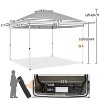 Yaheetech 13X13 ft Portable Pop-Up Canopy with Adjustable Height and Ground Anchors & Guy Lines - 3 of 4