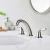 8-Inch 3-Hole Dual-Handle Bathroom Sink Faucet, Brushed Nickel Finish - 2 of 4