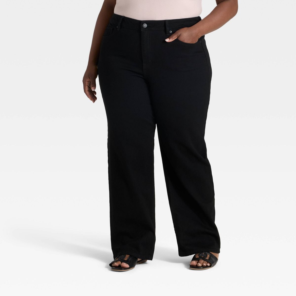 Women's High-Rise Straight Leg Jeans - Ava & Viv™