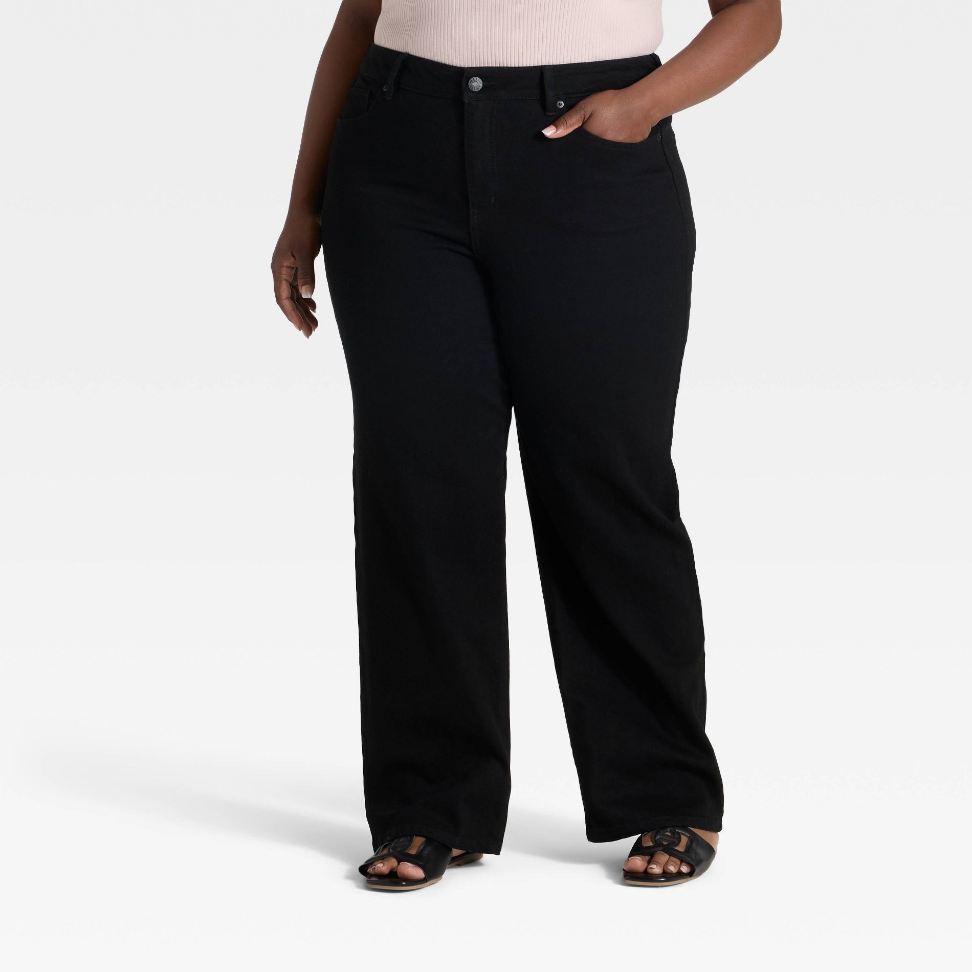 Women's High-Rise Straight Leg Jeans - Ava & Viv™