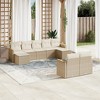 vidaXL 9 Piece Patio Sofa Set with Cushions, Poly Rattan, Multiple Colors and Models - 2 of 4