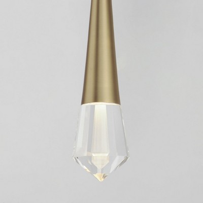 Gold Crystal LED Indoor/Outdoor Pendant Light