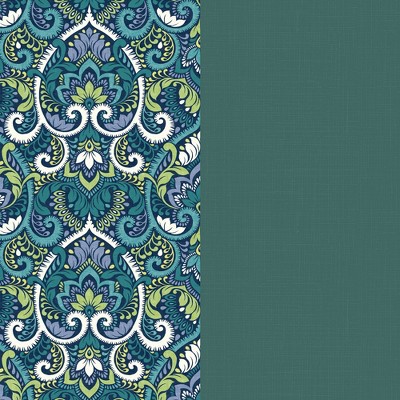 Sapphire Aurora Blue Damask Outdoor Deep Seating Cushion Set