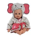 Adora Baby Bath Toy Elephant, 13 inch Bath Time Doll with QuickDri  Body