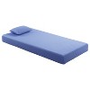 TinyHomie 7inch Mattress and Pillow Set Breathable Fabric Gel-Infused Memory Foam Mattress, Blue, Mattress in a Box - 4 of 4
