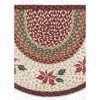 Earth Rugs SCP-417 Holiday Floral Slice Tread Rug – 18"x29" Poinsettia Design by Harry W. Smith - 3 of 3