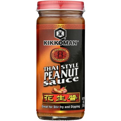 Kikkoman Thai Style Peanut Sauce - 6 pack, 9 oz