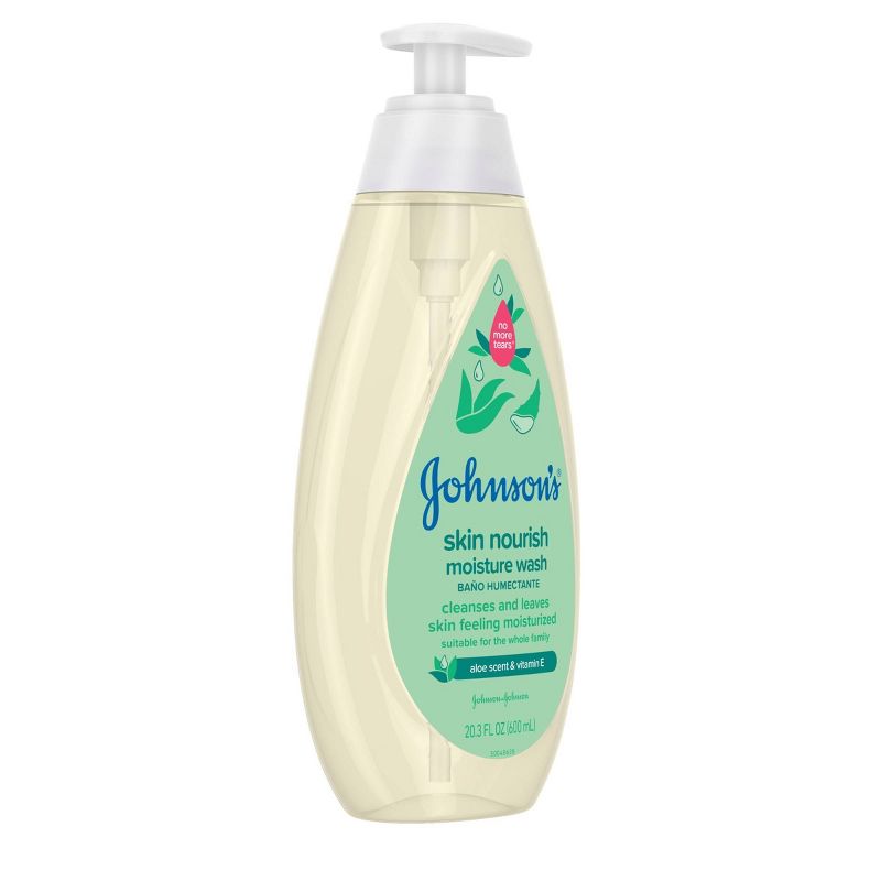 Johnson&#39;s Skin Nourishing Moisture Baby Body Wash, Aloe Scent &#38; Vitamin E, Hypoallergenic - 20.3 fl oz, 5 of 10