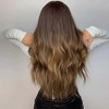 Jessie's Wig 26 Inch Wave Wigs Synthetic Hair Highlight Blonde With Dark Roots 1 Pc/Pack - 4 of 4
